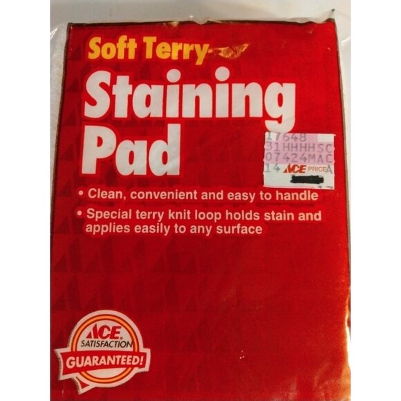 Ace Staining Pad Terry Knit Any Surfaces 5 in 17648 USA - Picture 2 of 6